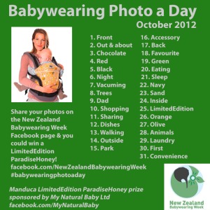 Babywearing Shot a Day Oct 12